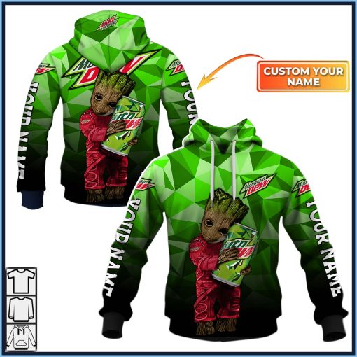 Personalized Mountain Dew Groot Hoodie 102 – Coolgift99