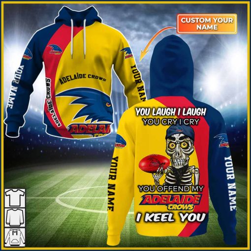 Personalized AFL Adelaide Crows – You Laugh I Laugh – CoolGift99