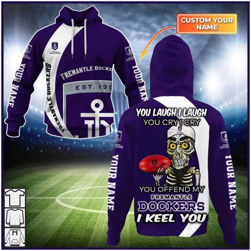 Personalized AFL Fremantle – You Laugh I Laugh – CoolGift99