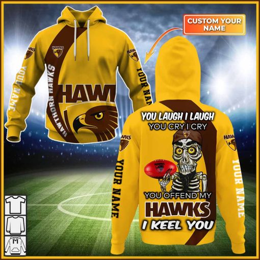 Personalized AFL Hawthorn – You Laugh I Laugh – CoolGift99