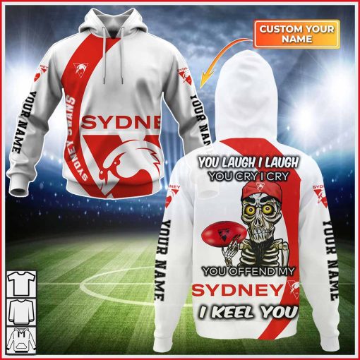 Personalized AFL Sydney Swans – You Laugh I Laugh – CoolGift99