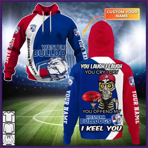 Personalized AFL Western Bulldogs – You Laugh I Laugh – CoolGift99