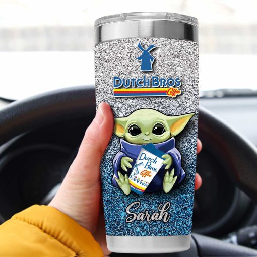 Personalized Dutch Bros Coffee Baby Yoda Tumbler – Coolgift99
