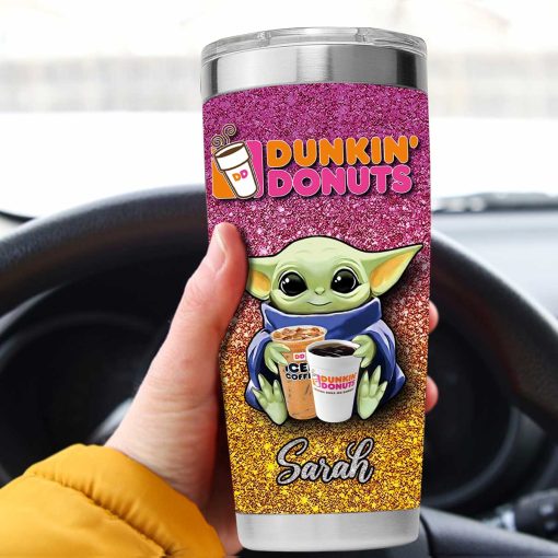 Personalized Dunkin Baby Yoda Tumbler – CoolGift99