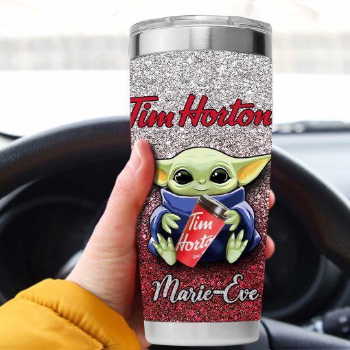 Personalized Tim Hortons Baby Yoda Tumbler – Coolgift99