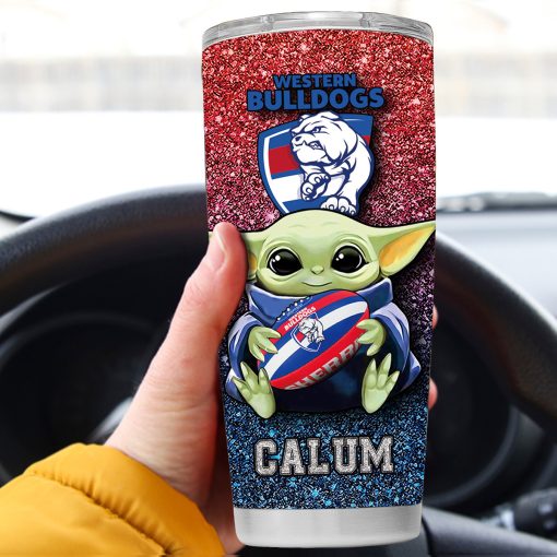 Personalized AFL Western Bulldogs Baby Yoda Tumbler – CoolGift99