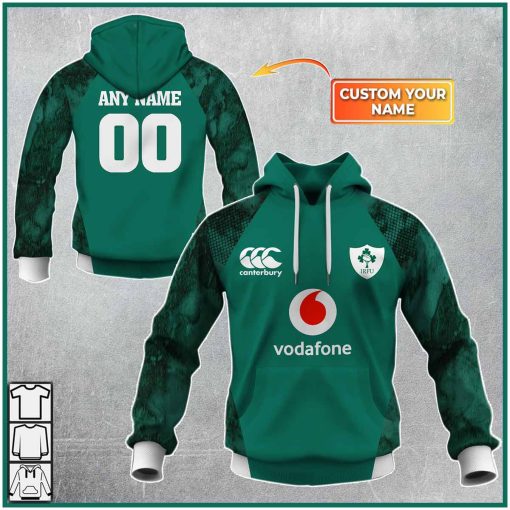 Personalized Ireland National Rugby Hoodie 2022 | Coolgift99