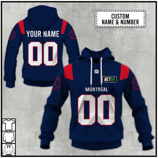 Personalized CFL Montreal Alouettes Jersey 2022 Hoodie | CoolGift99