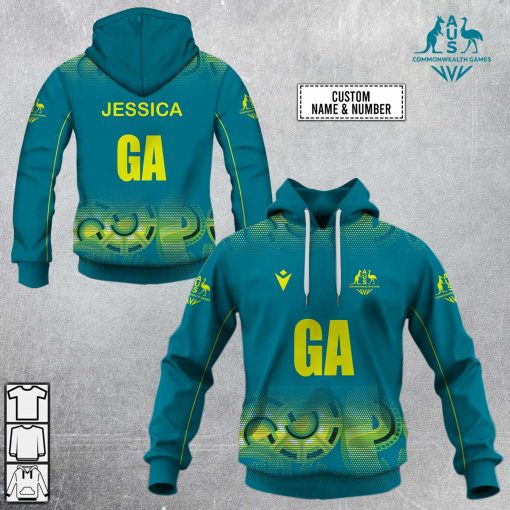 Personalized Netball Australia Diamonds Blue Hoodie | CoolGift99