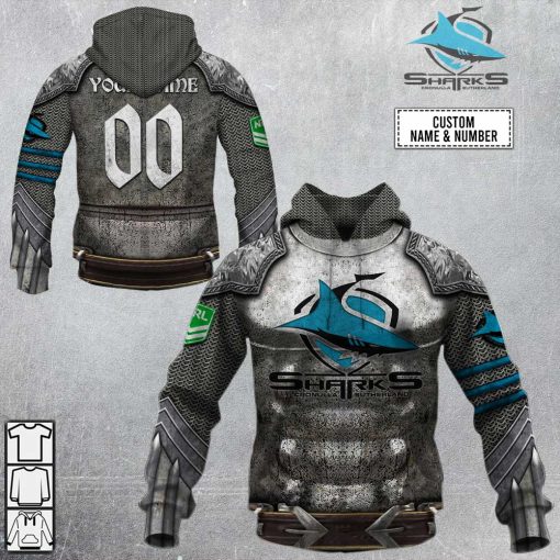 Personalized NRL Cronulla Sutherland Sharks Armor |SuperGift99