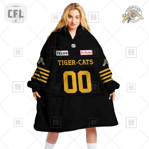 Personalized CFL HAMILTON TIGER CATS JERSEY 2022 Oodie, Flanket, Blanket Hoodie, Snuggie | SuperGift99