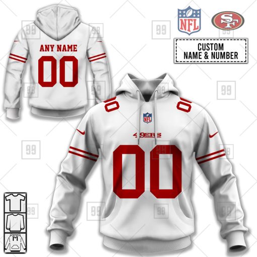 Personalized NFL San Francisco 49ers Road Jersey Hoodie | SuperGift99
