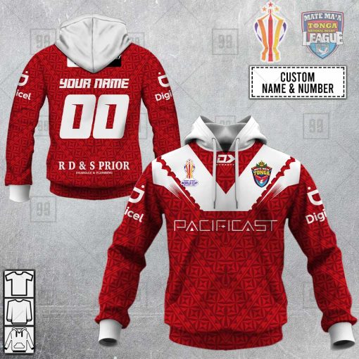 Personalized Rugby League World Cup 2022 – Tonga Rugby League Jersey Hoodie | SuperGift99