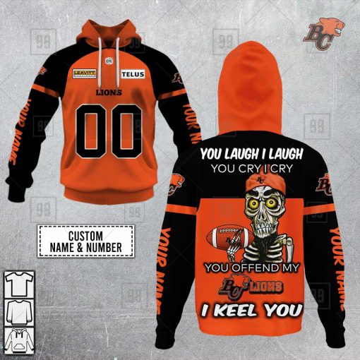 Personalized CFL BC lions Achmed You Laugh I Laugh  Hoodie | SuperGift99