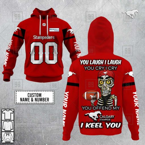 Personalized CFL Calgary Stampeders Achmed You Laugh I Laugh  Hoodie | SuperGift99