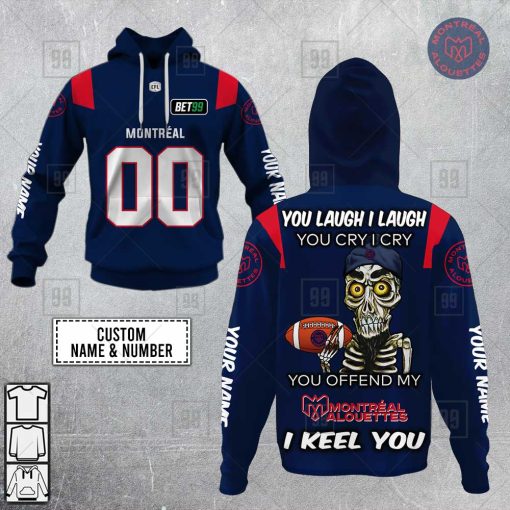 Personalized CFL Montreal Alouettes Achmed You Laugh I Laugh  Hoodie | SuperGift99