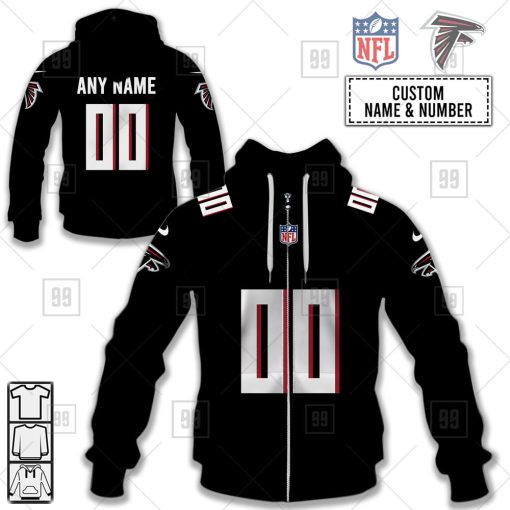 Personalized NFL Atlanta Falcons Alternate 02 Jersey Hoodie | SuperGift99