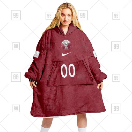 Personalized FIFA World Cup 2022 Qatar Football JERSEY 2022 Oodie, Flanket, Blanket Hoodie, Snuggie | SuperGift99
