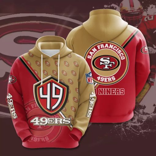 NFL SAN FRANCISCO 49ERS 3D TEAM LOGO Hoodie