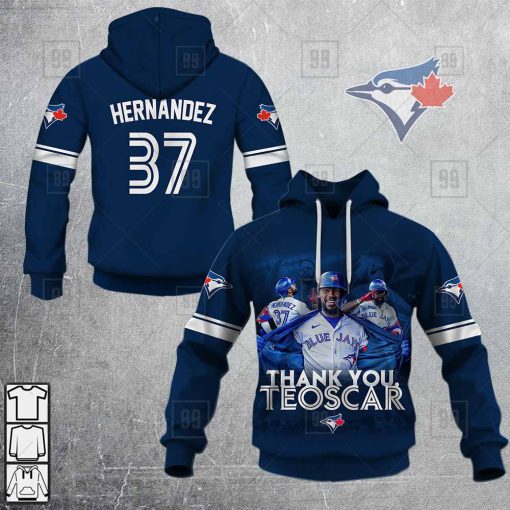 MLB Toronto Blue Jays Thank You Teoscar Hernandez 3D Hoodie | SuperGift99