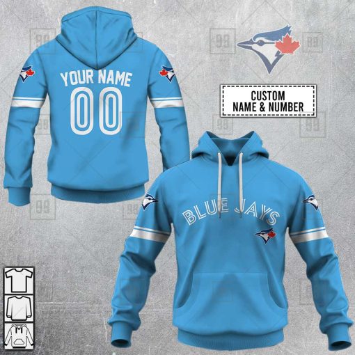 Personalized MLB Toronto Blue Jays 3D Hoodie ALTERNATE 2 Jersey  | SuperGift99