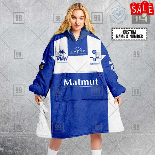 Personalized Castres Olympique Rugby 2223 Jersey Style 3D Oodie, Flanket, Blanket Hoodie, Snuggie | SuperGift99