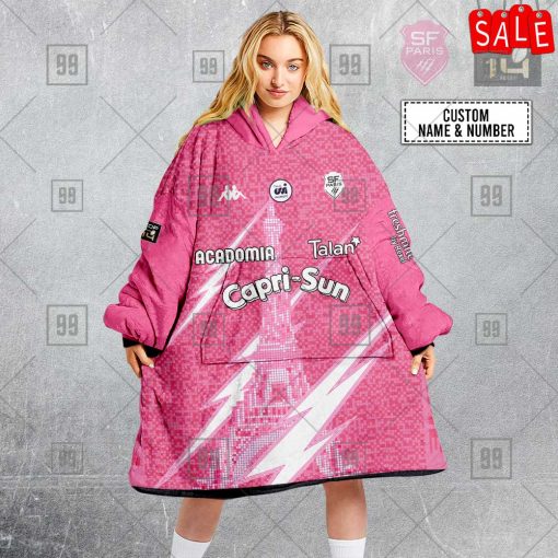 Personalized Stade Francais Paris Rugby 2223 Jersey Style 3D Oodie, Flanket, Blanket Hoodie, Snuggie | SuperGift99