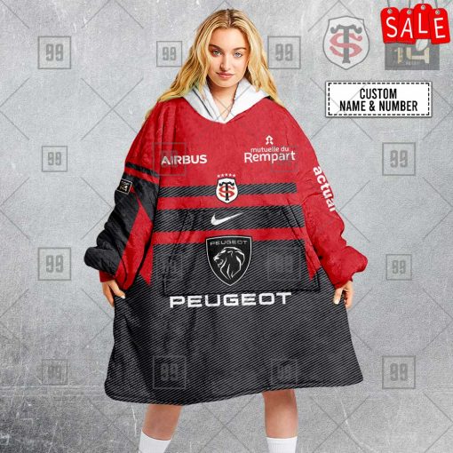 Personalized Stade Toulousain Rugby 2223 Jersey Style 3D Oodie, Flanket, Blanket Hoodie, Snuggie | SuperGift99