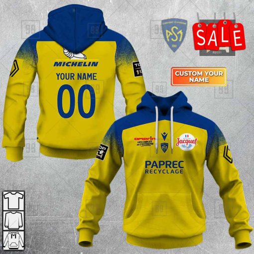 Personalized ASM Clermont Auvergne Rugby 2223 Hoodie 3D | CoolGift99