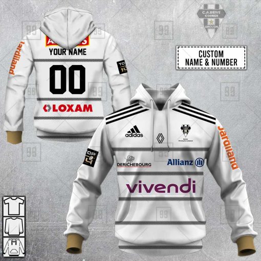 Personalized CA Brive Rugby Rugby 2223 Hoodie 3D | CoolGift99