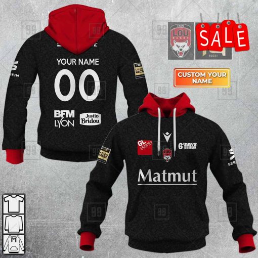 Personalized Lyon LOU Rugby 2223 Hoodie 3D | CoolGift99