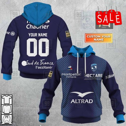 Personalized Montpellier Herault Rugby 2223 Hoodie 3D | CoolGift99