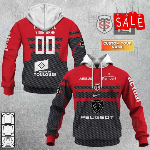 Personalized Stade Toulousain Rugby 2223 Hoodie 3D | CoolGift99