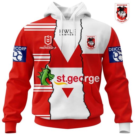 Personalized 2023 NRL St. George Illawarra Dragons Mix Jerseys Hoodie, T Shirt, Zip Hoodie, Sweatshirt | CoolGift99