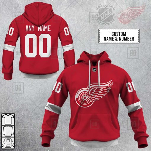 Personalized NHL Detroit Red Wings Jersey 2023 Style Hoodie, T Shirt, Zip Hoodie, Sweatshirt | SuperGift99