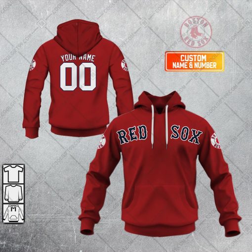 Personalized MLB Boston Red Sox ALT Jersey Style Hoodie, T Shirt, Zip Hoodie, Sweatshirt | CoolGift99