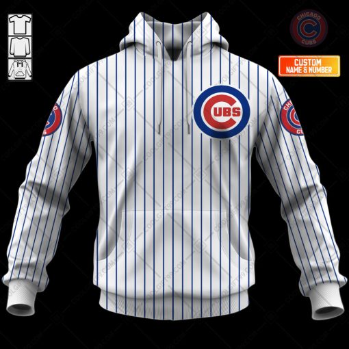 Personalized MLB Chicago Cubs Home Jersey Style Hoodie, T Shirt, Zip Hoodie, Sweatshirt | CoolGift99