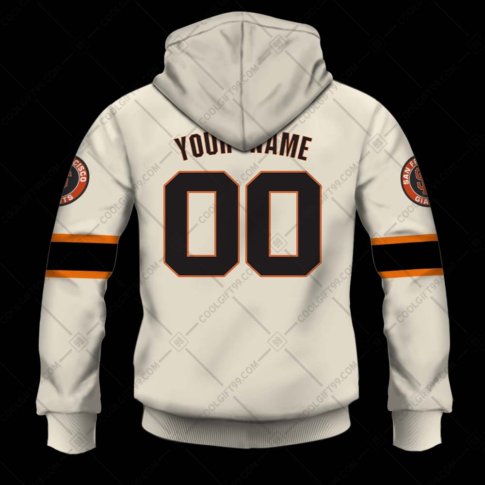 San Francisco Giants Custom Number And Name AOP MLB Hoodie Long Sleeve Zip  Hoodie Gift For Fans - Banantees