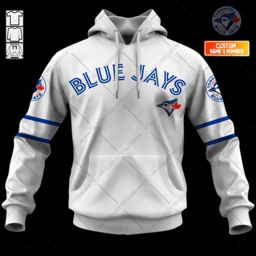 Personalized MLB Toronto Blue Jays Home Jersey Style Hoodie, T Shirt, Zip Hoodie, Sweatshirt | CoolGift99