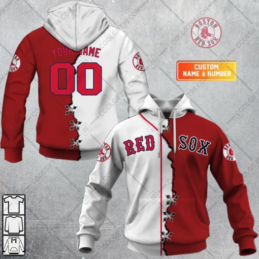 Personalized MLB Boston Red Sox Mix Jersey Hoodie, T Shirt, Zip Hoodie, Sweatshirt | SuperGift99