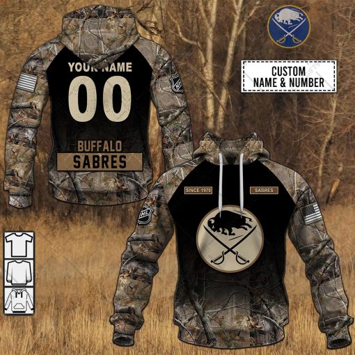 Personalized NHL Buffalo Sabres Camouflage Style Hoodie, T Shirt, Zip Hoodie, Sweatshirt | SuperGift99