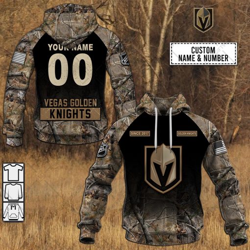 Personalized NHL Vegas Golden Knights Camouflage Style Hoodie, T Shirt, Zip Hoodie, Sweatshirt | SuperGift99