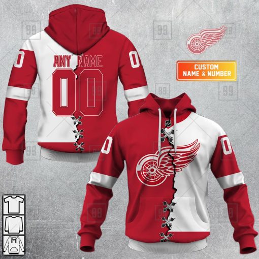 Personalized NHL Detroit Red Wings Mix Jersey 2023 Style  Hoodie, T Shirt, Zip Hoodie, Sweatshirt | SuperGift99
