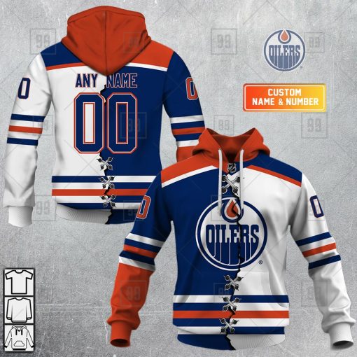Personalized NHL Edmonton Oilers Mix Jersey 2023 Style  Hoodie, T Shirt, Zip Hoodie, Sweatshirt | SuperGift99