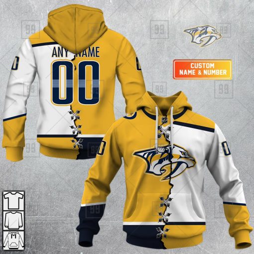 Personalized NHL Nashville Predators Mix Jersey 2023 Style  Hoodie, T Shirt, Zip Hoodie, Sweatshirt | SuperGift99