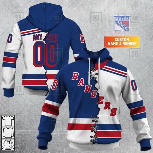 Personalized NHL New York Rangers Mix Jersey 2023 Style Hoodie, T Shirt, Zip Hoodie, Sweatshirt | SuperGift99