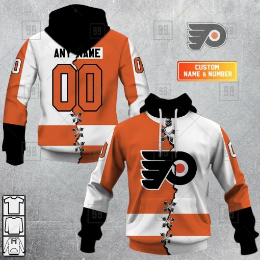 Personalized NHL Philadelphia Flyers Mix Jersey 2023 Style  Hoodie, T Shirt, Zip Hoodie, Sweatshirt | SuperGift99