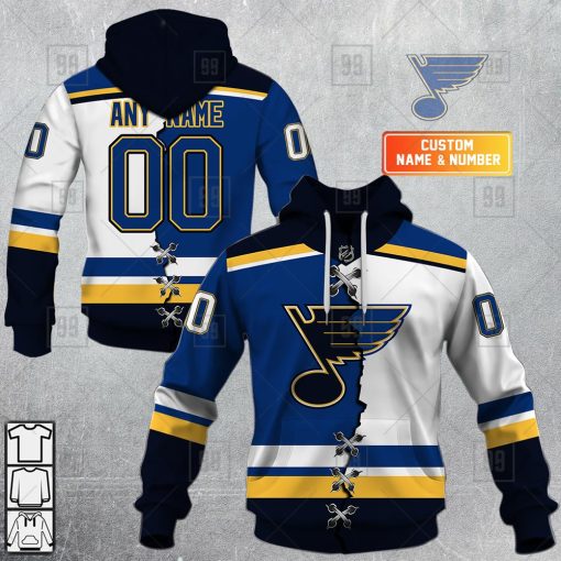 Personalized NHL St. Louis Blues Mix Jersey 2023 Style  Hoodie, T Shirt, Zip Hoodie, Sweatshirt | SuperGift99