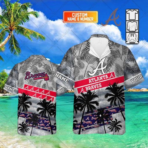 Personalized MLB Atlanta Braves Palm Tree Hawaii Shirt