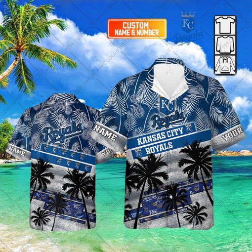 Personalized MLB Kansas City Royals Palm Tree Hawaii Shirt